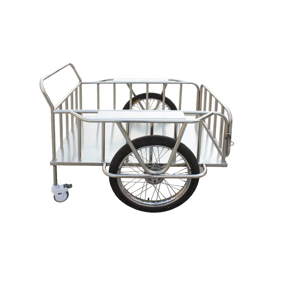 Oxygen Tank Cart Serving Oxygen Cylinder Stainless Steel Trolley