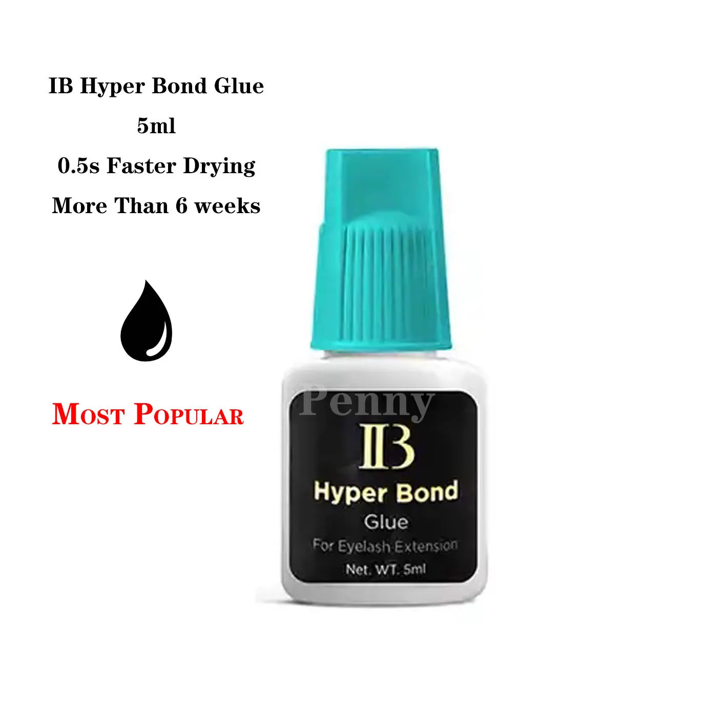 Eyelash Extension Original Korea IB Ibeauty Hyper Bond 0.5s Glue Fast Drying lashes Adhesive 5ml False lash glue tools
