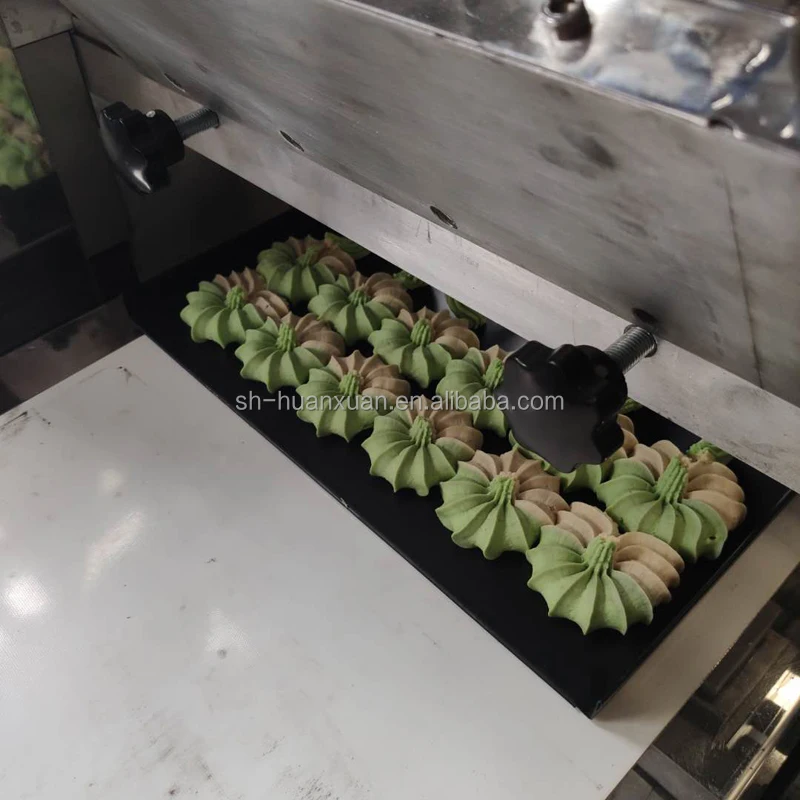 PLC HX400 electric cookie maker , cookie forming machine