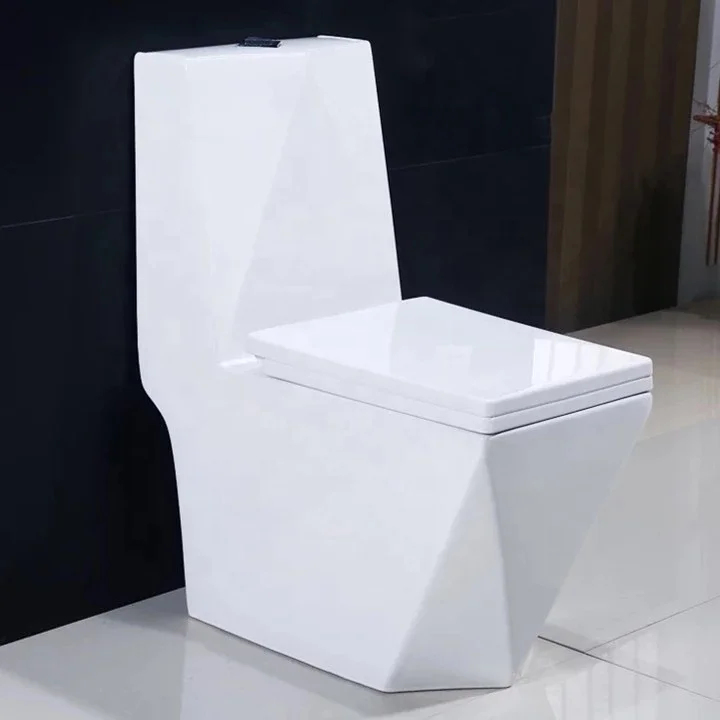 
Square Diamonds New Design Hot Selling Siphonic One Piece ceramic wc Toilet 