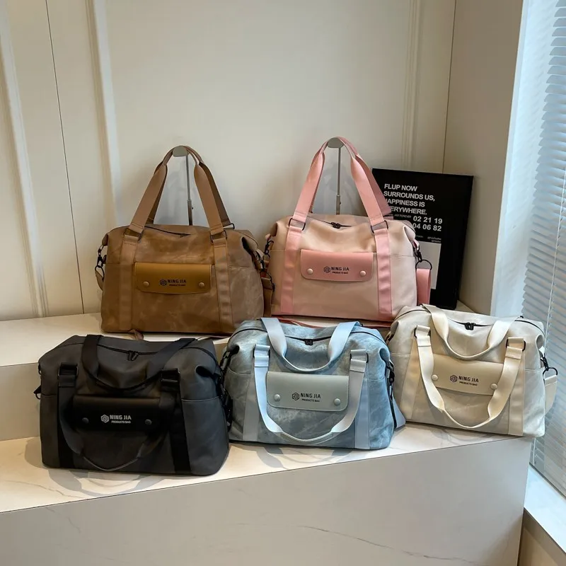 New Lady Design Fashion Travel Handbags 2024 Light Fitness Bag High Capacity Luggage Storage Tote Bag For Women