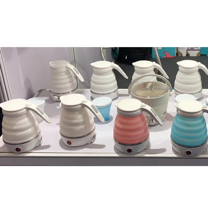 New german electric kettle heating element of  folding mini travel kettle silicon Kettle