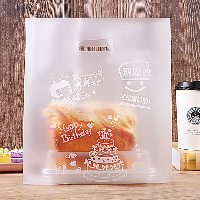 Colorful Custom Printed Logo Die Cut Handle Plastic Shopping Tote die cut bags for grocery