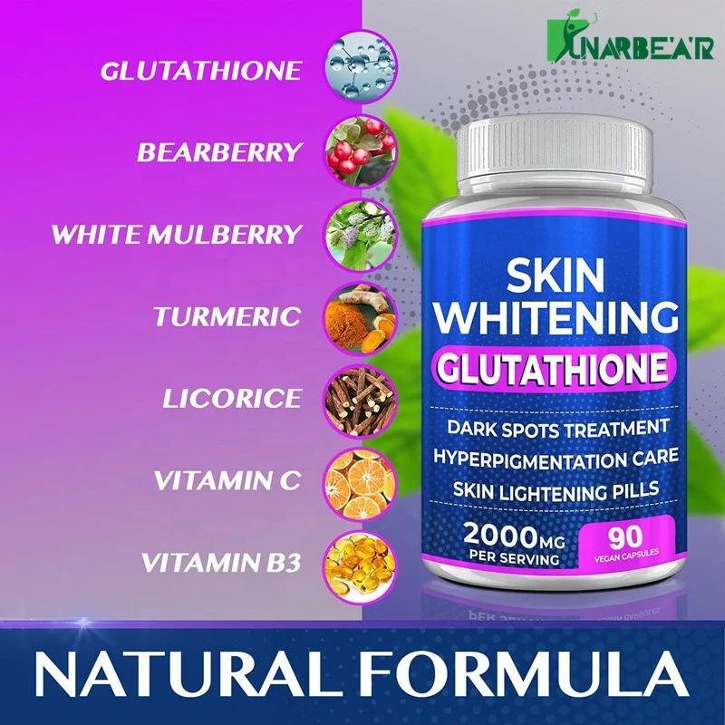OEM whitening glutathione capsule 10000mg skin whitening supplements for face