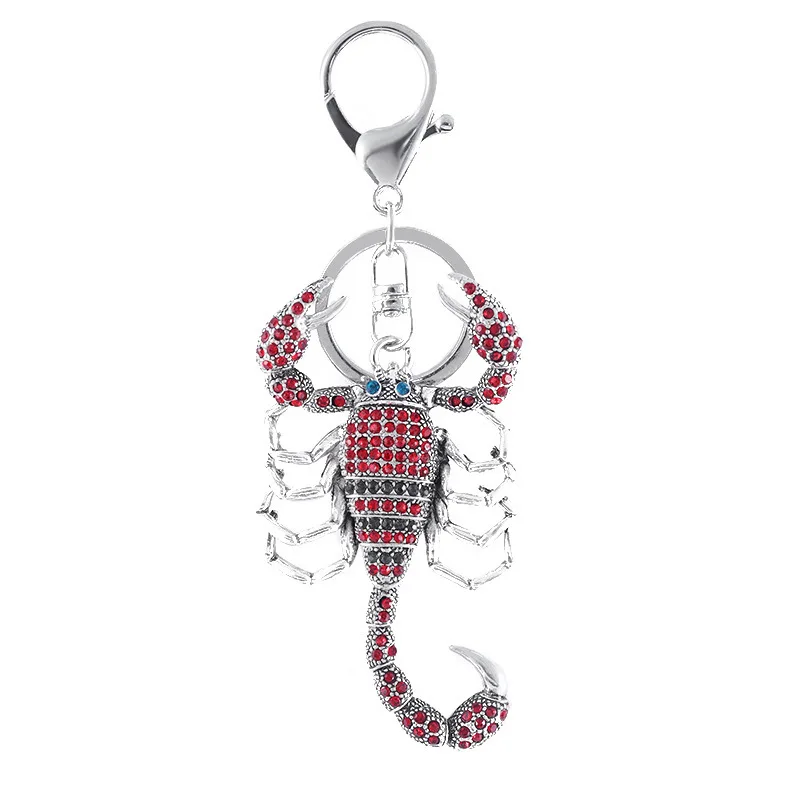 Promotion high quality scorpion keychain constellation zinc alloy fine quality keychain