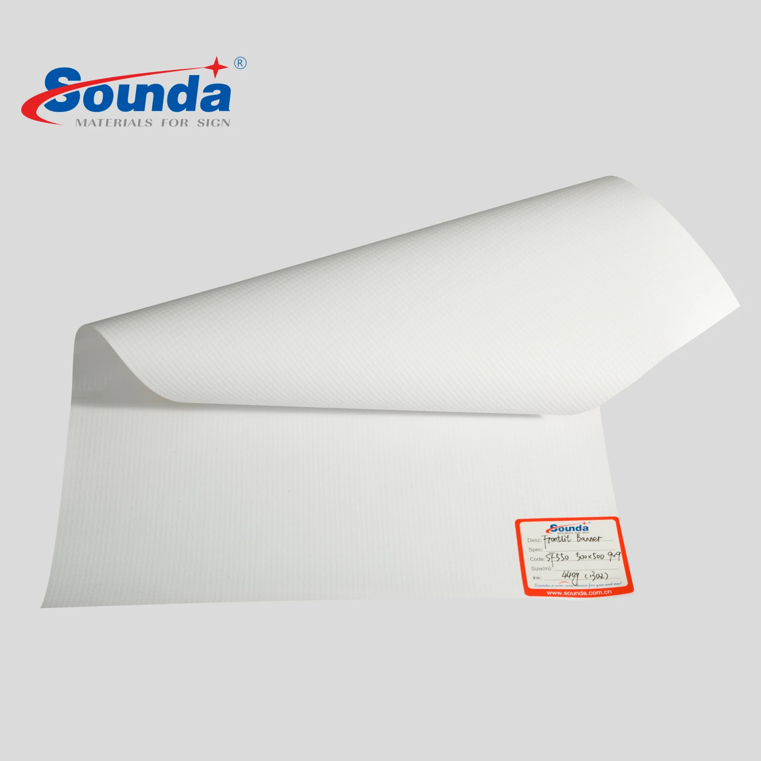 Manufacturer 500*500, 9*9, high yarn HOT/COLD Laminated Flex Banner 440g/13oz,  Printing Materials