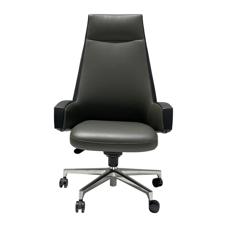 Hot New Products Pu Mute Universal Wheel Swivel Office Chair Leather Furniture