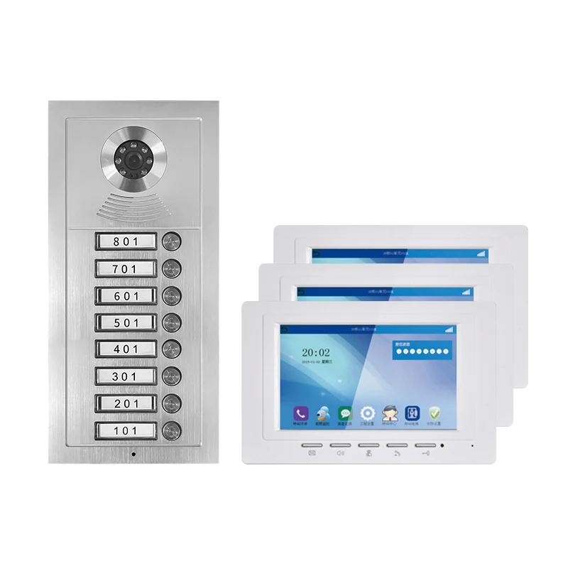 7 Inch Intercom Doorbell smart doorbell Swipe Card Set  Video Door Phone With Great Price