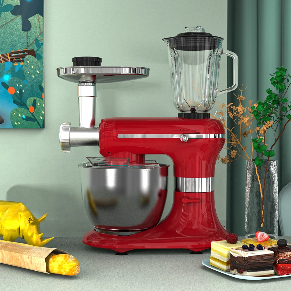 Home kitchen OEM impastatrice aid 6L stainless steel mixing bowl stand food supplier artisan mixer