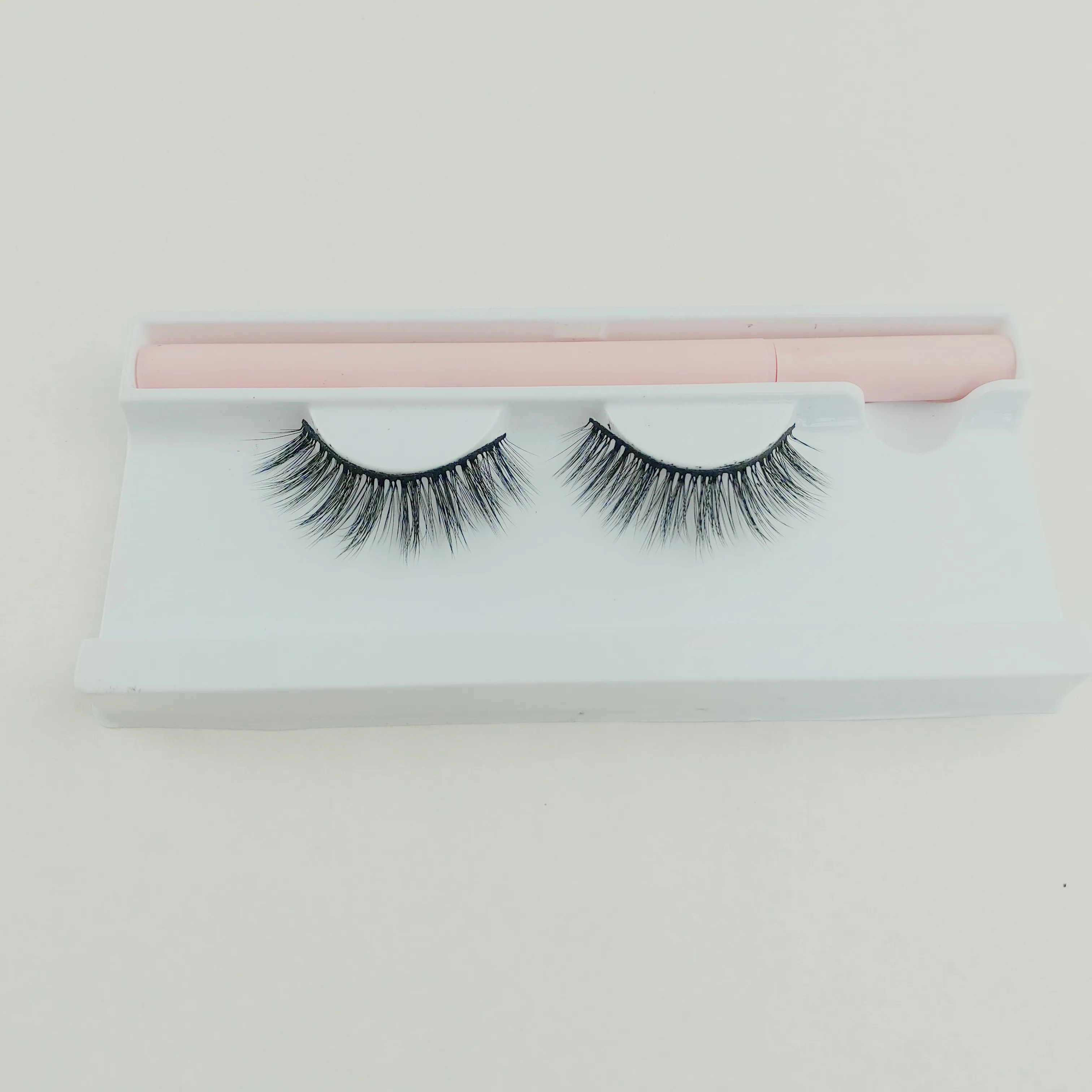 
Customized package 100% natural mink fur best false eyelashes 