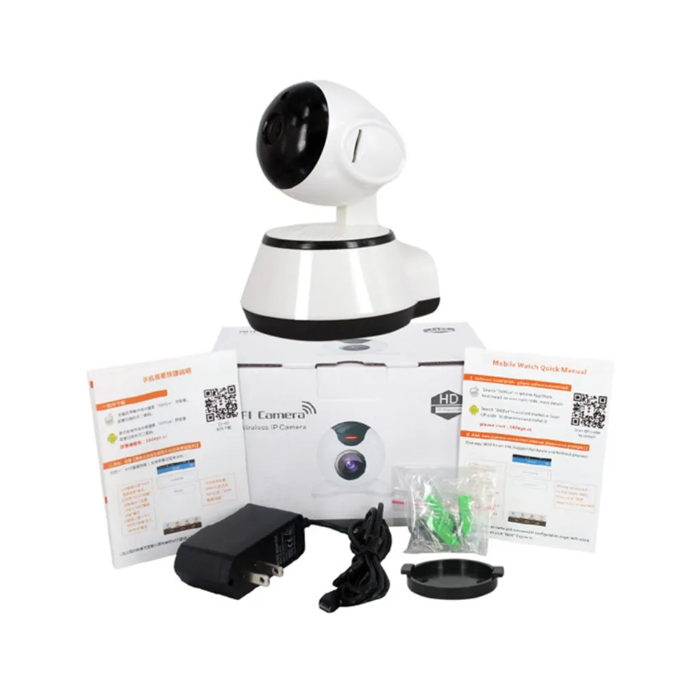 720P Night Vision Cloud Record Smart Home Wireless Security IR Camera 2 Way Audio Motion Detection