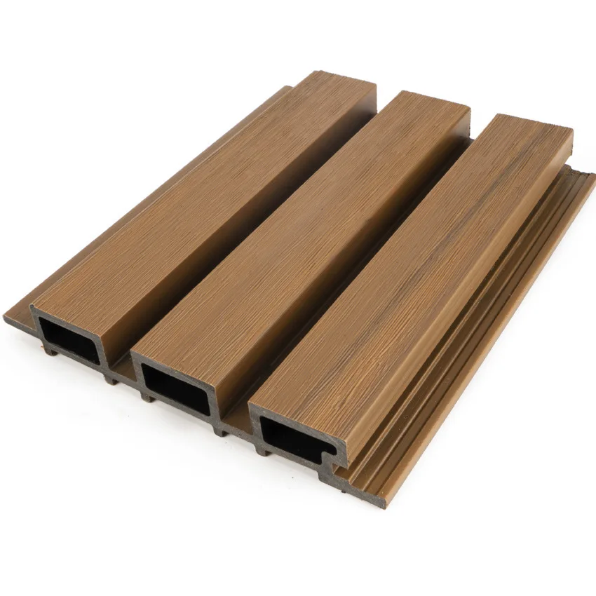 Waterproof UV Resistant Garden WPC Panel Fence Factory Price Easy Install WPC Composite Fencing brown