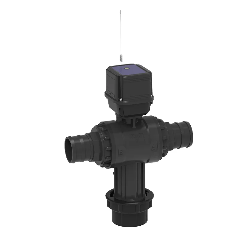 3 Way Motorized Ball Valve Plastic PVC UPVC Flow Control Motorized Electric Ball Valve for Water