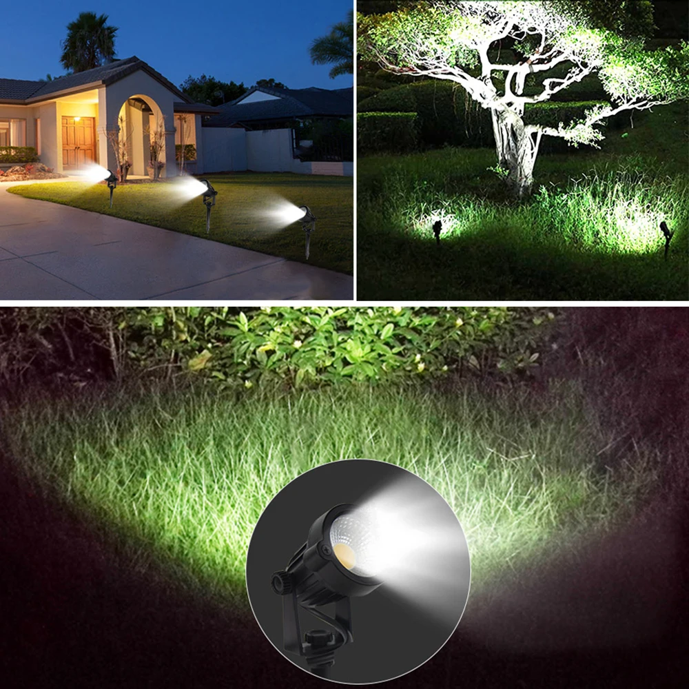 New products warm light RGB solar garden light waterproof 3w 5w ABS lamp material Solar garden lights in the ground