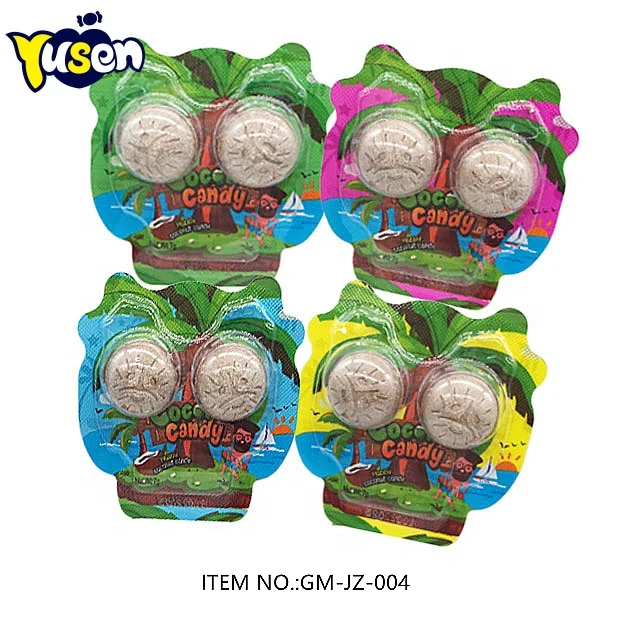 Wholesale Cheap New Type Coconut Flavor Funny Delicious Dry Eat Milk Coconut Pressed Candy