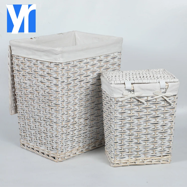 Eco Friendly Handmade Wooden Large Capacity Bedroom Foldable Toy Storage Boxes Laundry Storage Basket