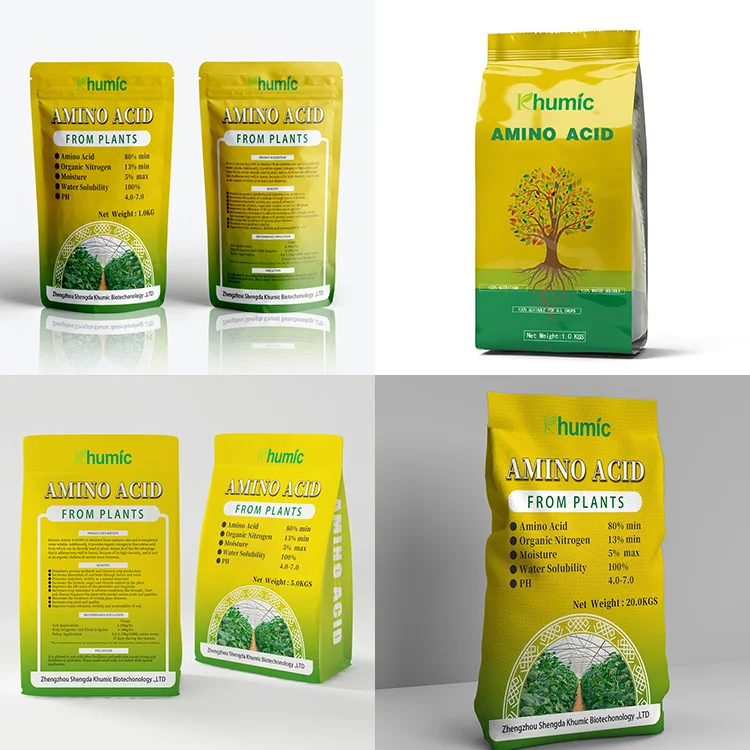 Agriculture Organic Fertilizer Amino Acid High Nitrogen Plant Nutrients Natural Cheap Amino Acid Powder