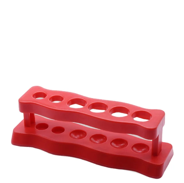 New Lab School Supplies Plastic Test Tube Rack 6 Holes Holder Support Burette Stand Laboratory Test tube Stand Shelf