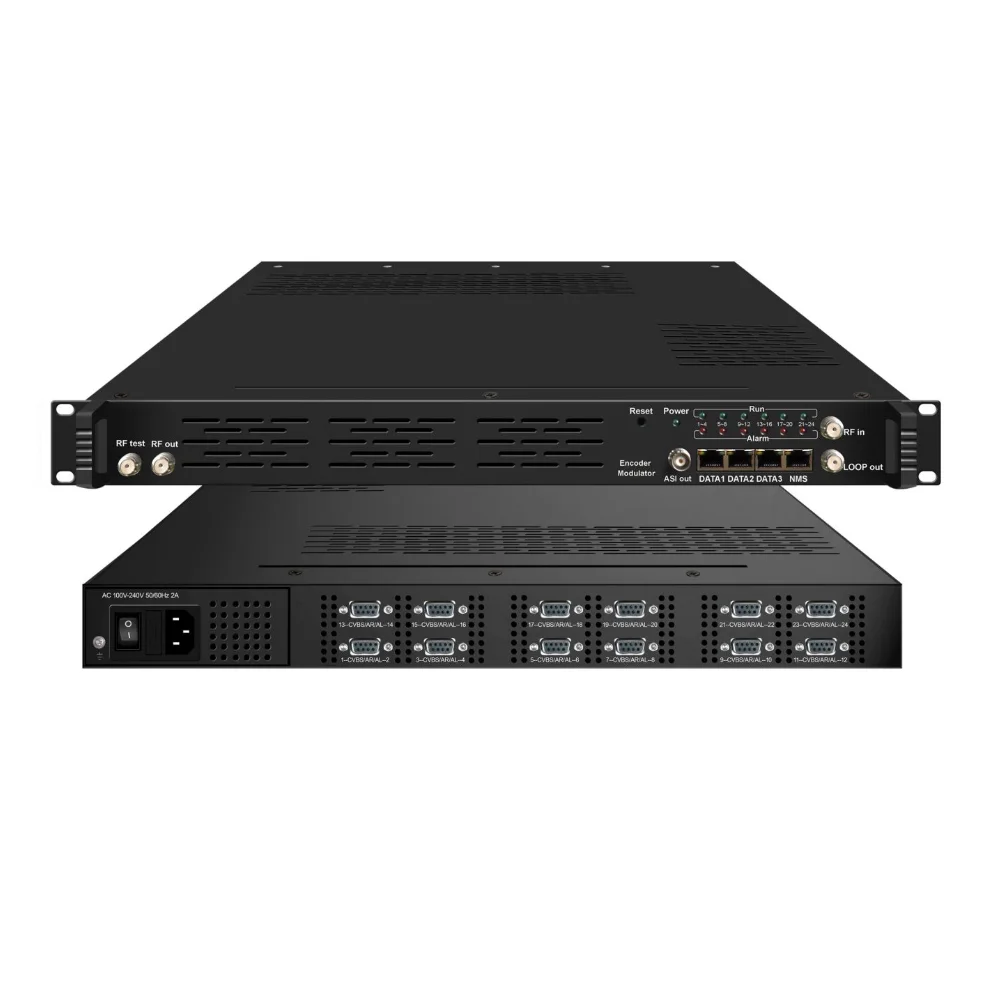 Encoder Modulator 24 CVBS inputs with MPEG-2 Encoding