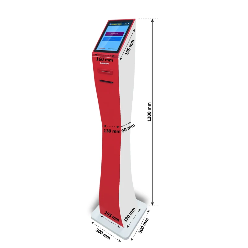 Self Payment Kiosk Queue Management System  Advertising Equipment Touch Restaurant Self Order Kiosk
