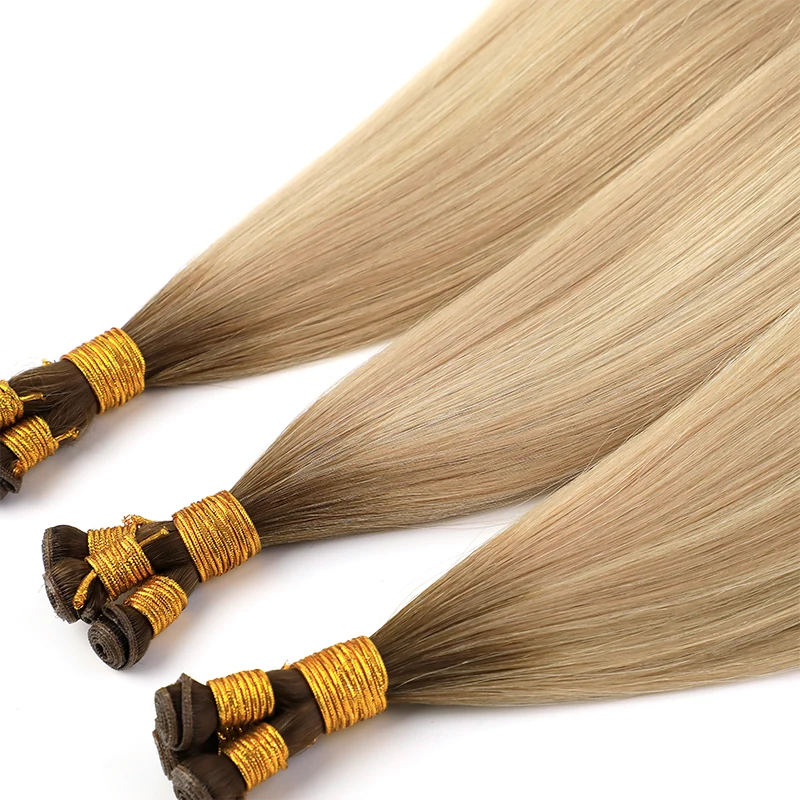 Hot Sale Genius Weft Can Be Cut Cuticle Aligned Genius Weft Hair Extensions Russian Hair