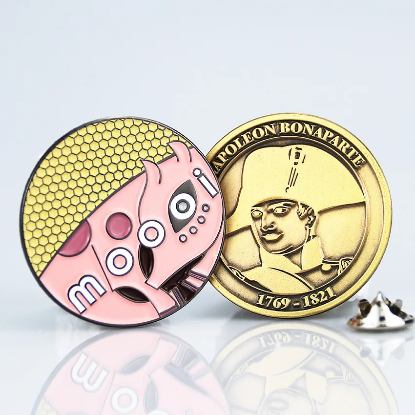 custom logo enamel metal die casting horse enamel lapel pin for hat gift