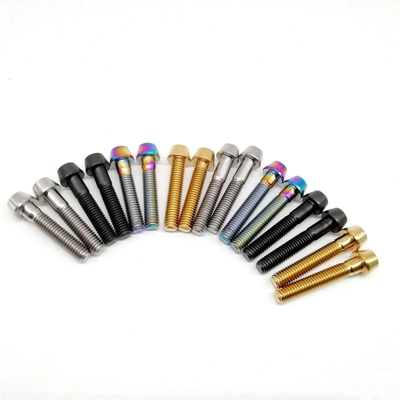 titanium bolt M5*18 hexagon socket head with washer GR5 Ti-6al-4v  titanium screw for bicycle