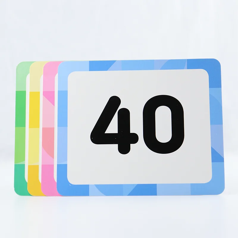 Custom Printed Printing Service Custom Made Paper Study Card Laminated Flash Cards