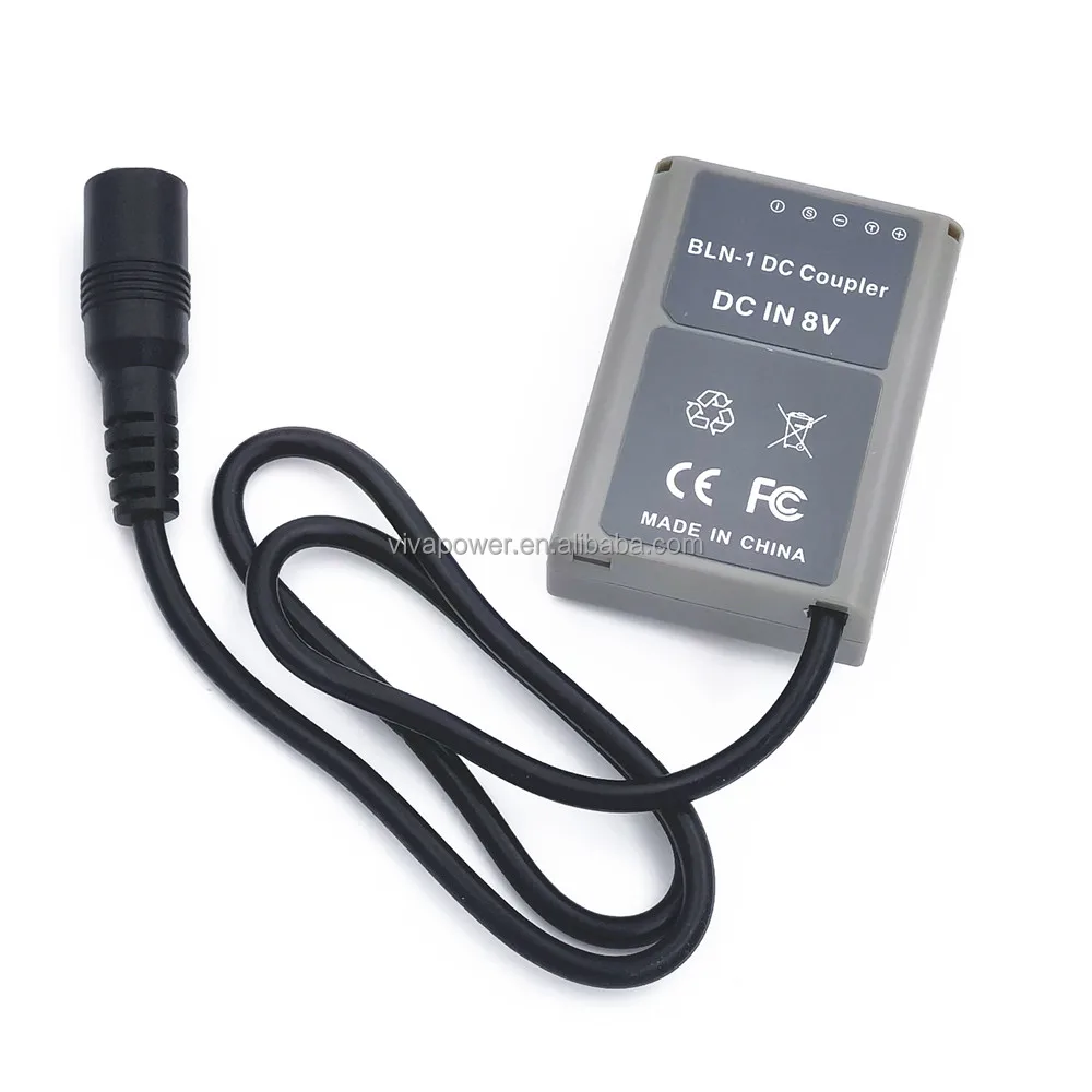 PS-BLN1 BLN-1 BLN1 Dummy Battery DC Coupler + 5V USB Power Bank Cable for Olympus Digital Camera OM-D E-M5 II 2 E-M1 PEN E-P5