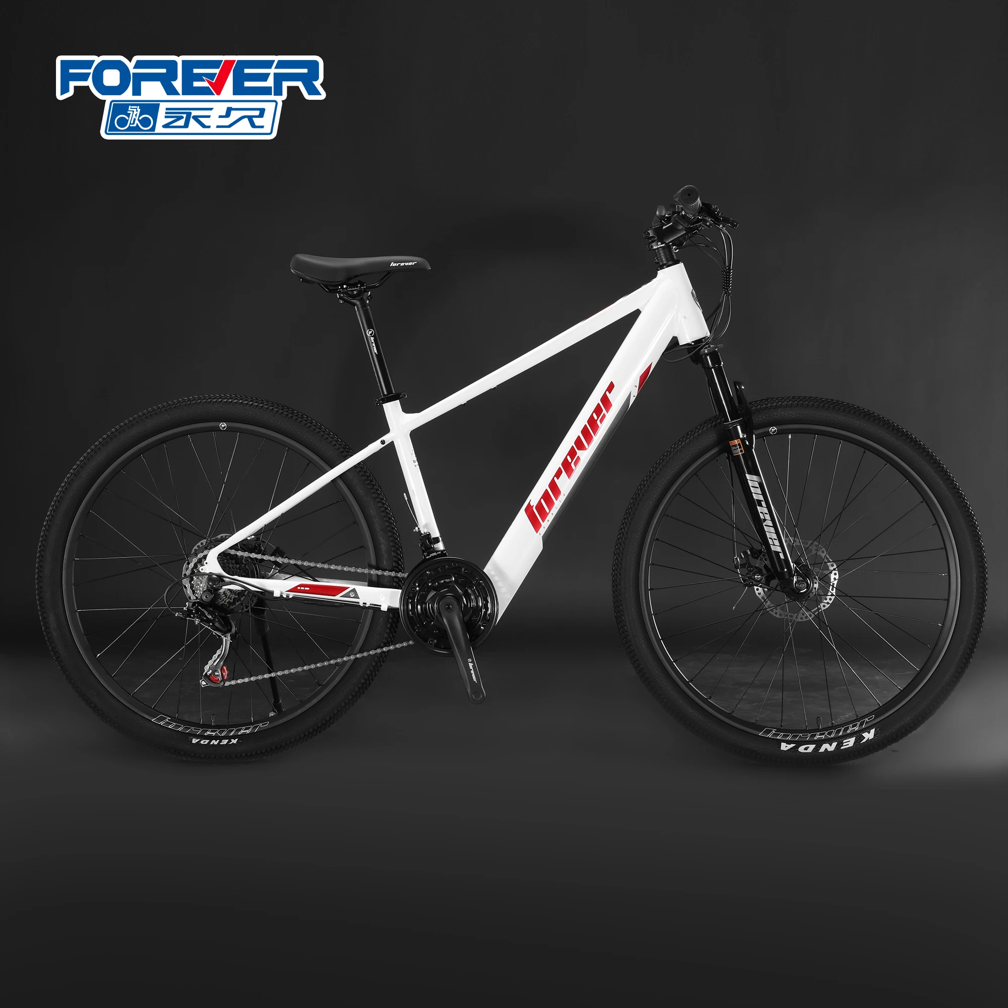 2024 Lithium-ion battery power electric bicycle double disc brake aluminum storage battery car new national standard