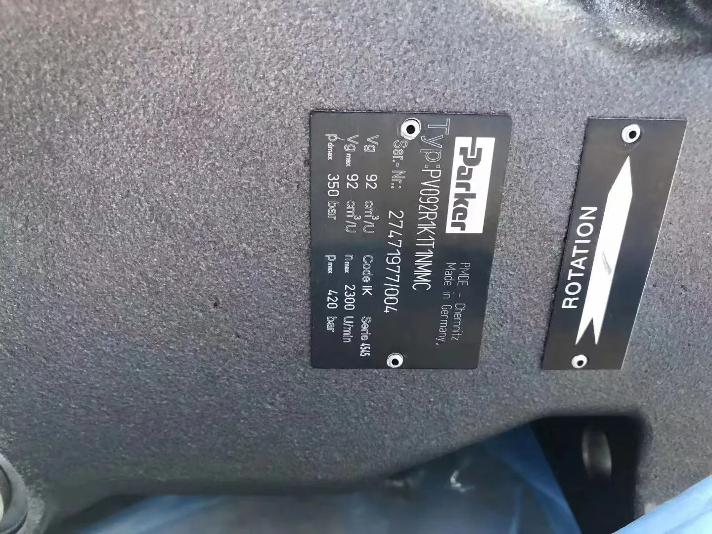 Parker Hydraulic Axial Piston pump PV140R1K4T1NFHS Hydraulic Pump Parts PV PV140 PV140R series parker pump