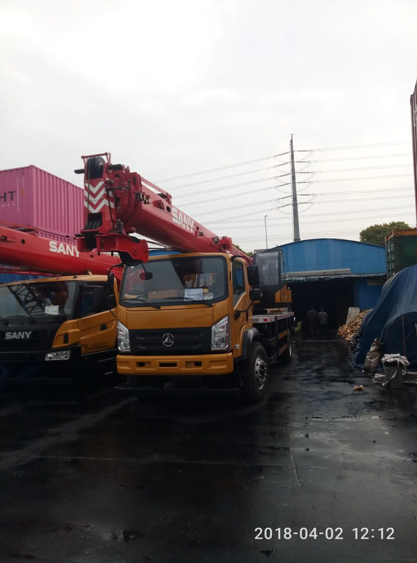 Good Working Condition 12ton Mini Truck Crane STC120C with Spare Parts in Stock