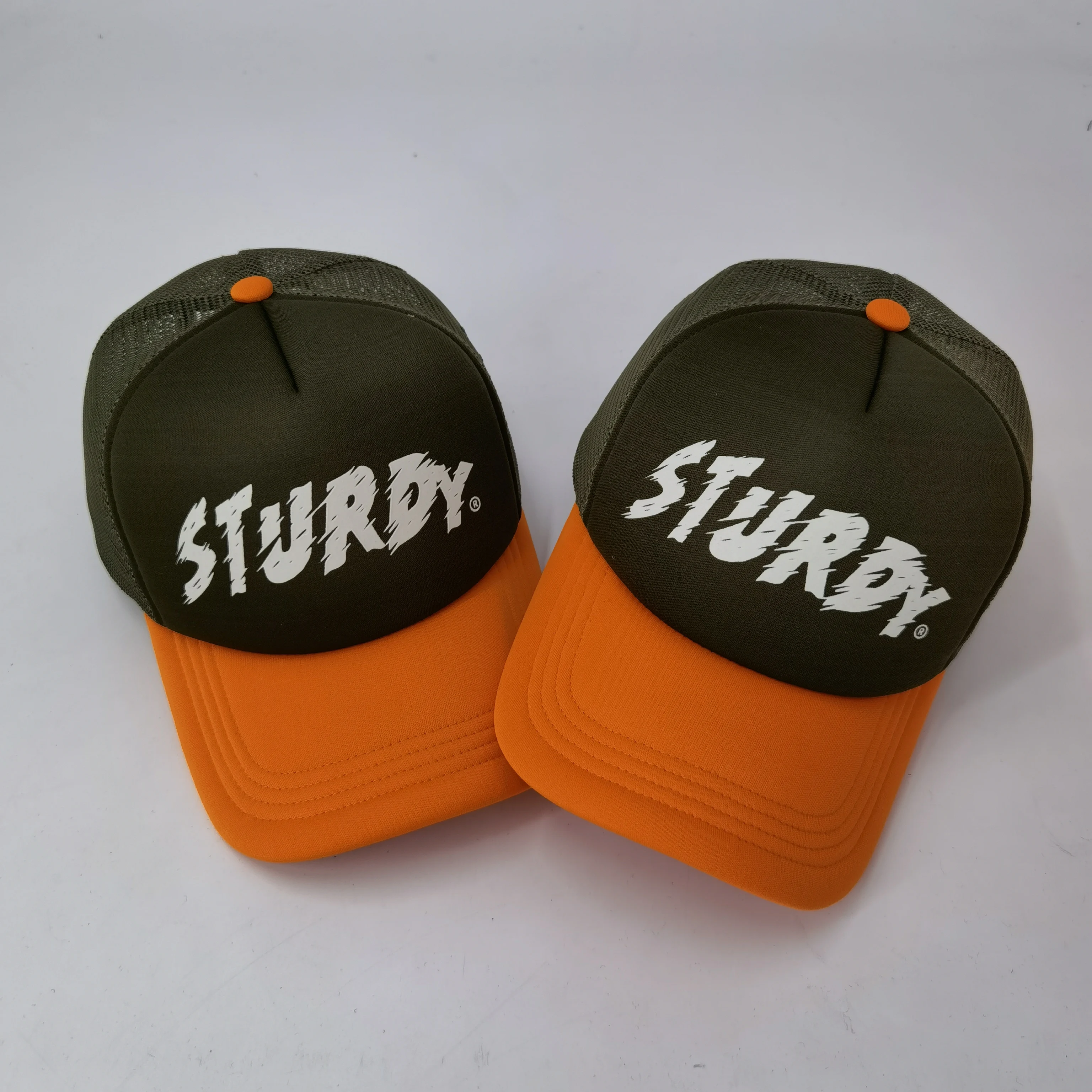 High quality custom mesh foam luminous trucker hat gorras wholesale sports hat factory