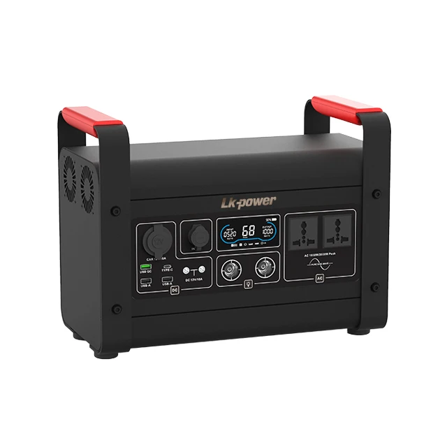 1000 Watts Power Station 1Kwh Mobile Solar Generator 220V Portable Power Bank Dc