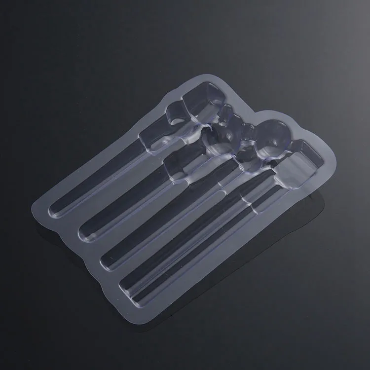 Custom logo tooth gum sliding blister card packaging Wholesale transparent PVC three fold blister