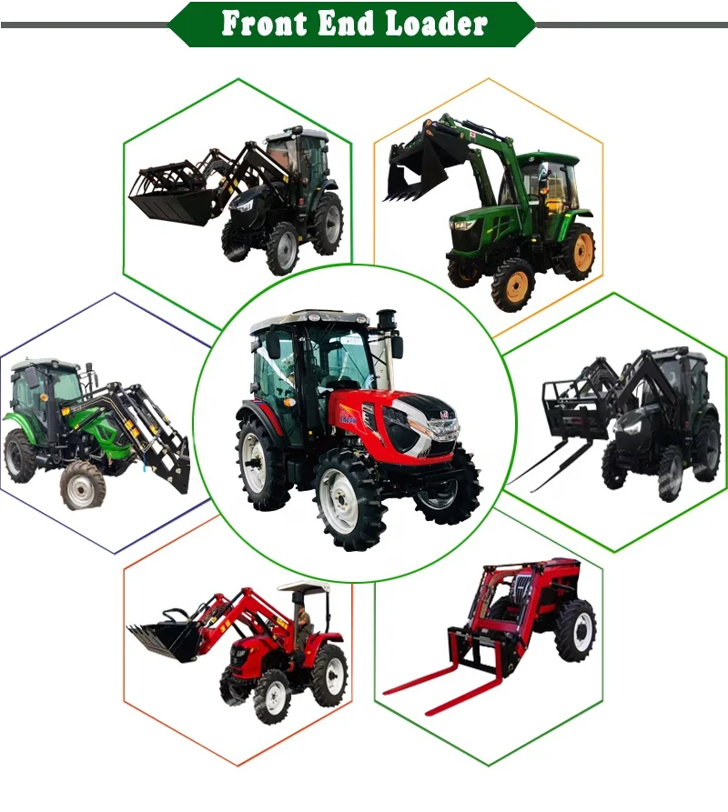 selling farm hand agriculture equipments sonalika used small loader 50hp 60hp mahindra 4wd kubota tractor