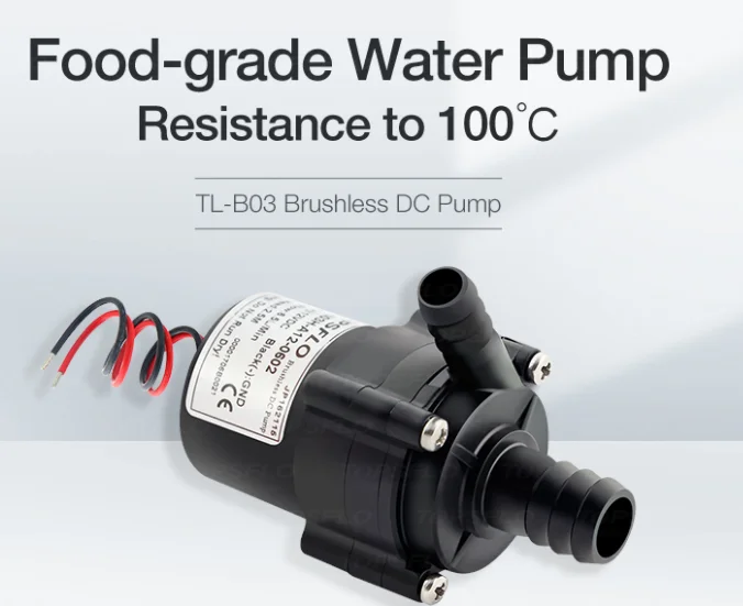 High Efficiency 12v 24v Brushless DC Motor, Light Weight Ectric Dispenser Cooler Water Pump