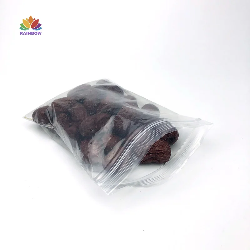 
Factory price stock various sizes of PE plastic bags with zipper lock 