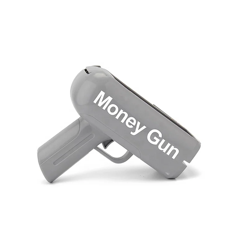 New Coming Customized US Dollar Money Gun Best Seller, Super Shot Gun, Silvery Toy Gun cash cannon spray money gun