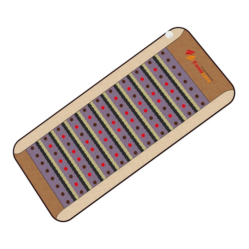 korea heating electric massage therapy thermal 7 gemstong magnetic PEMF long wave physical amethyst photon mattress