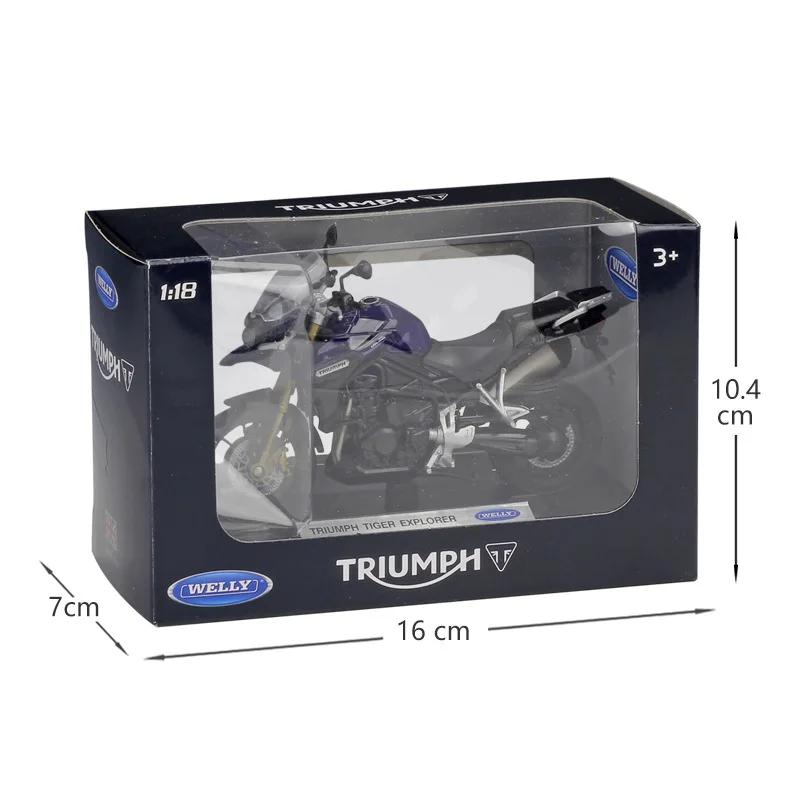 Hot Selling Welly TRIUMPH Tiger Explorer 1:18 Diecast Motorcycle Simulation Alloy Motorcycle Model