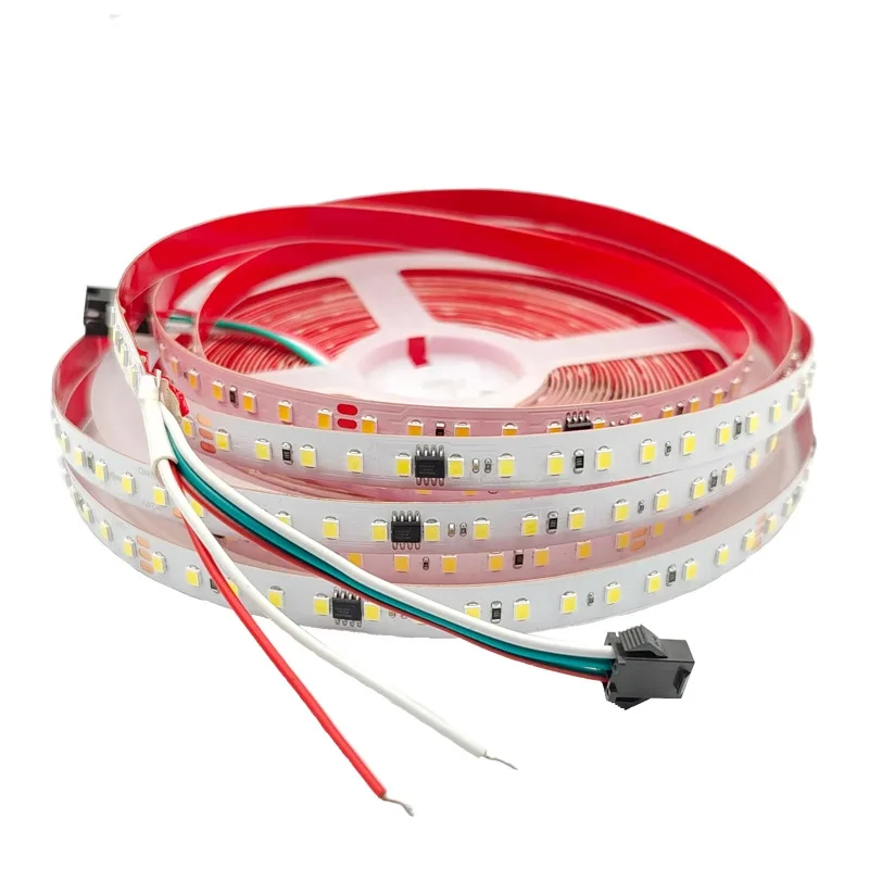 Световая Светодиодная лента с эффектом потока воды 24 В 120led IP20 Smd2835 10 м ws2811 белый погонный свет
