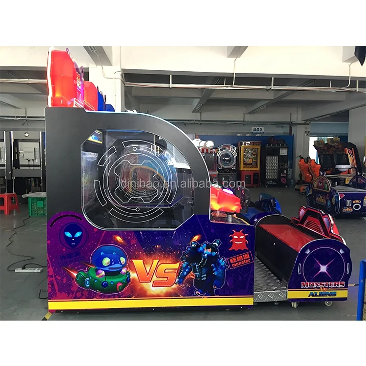 42 Inch Screen Arcade  Coin Operated Arcade Lottery Machine Monster Shooting Ball Machine For Double Players