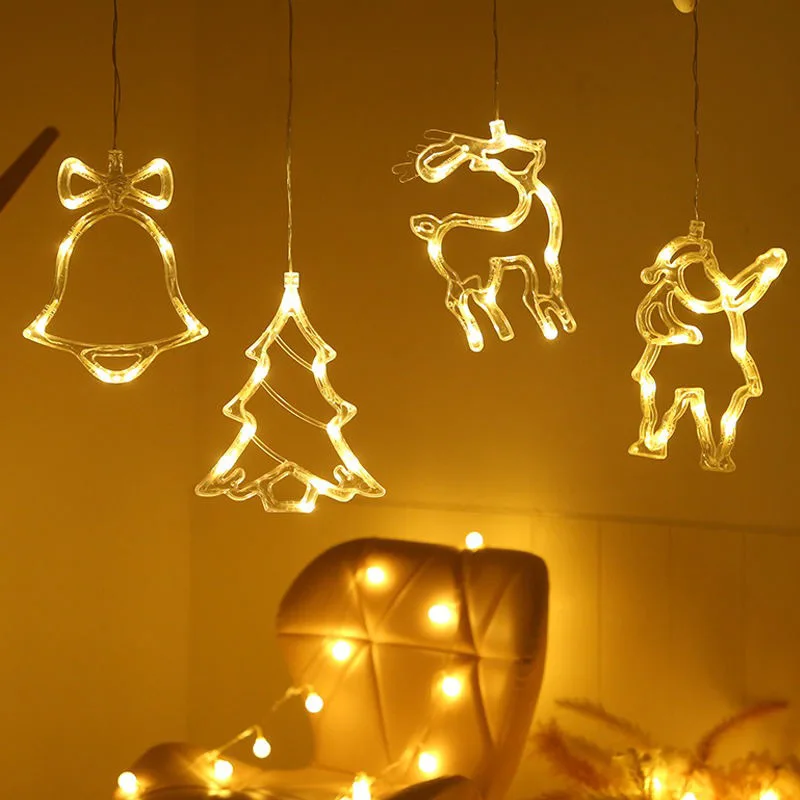 Christmas Light String Instagram Window Suction Cup Christmas Decoration Light String
