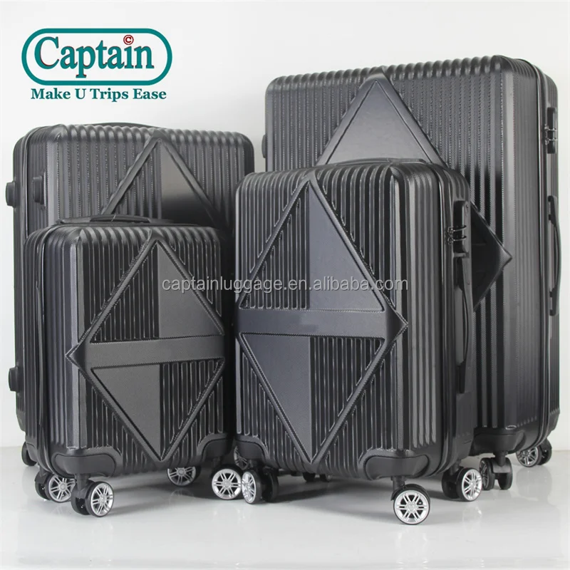 ABS 360 Degree Hard Side Travel Style Suitcases Blue Trolley Luggage Bag Set Carry On Luggage 4pcs set in 16 20 24 28 inch