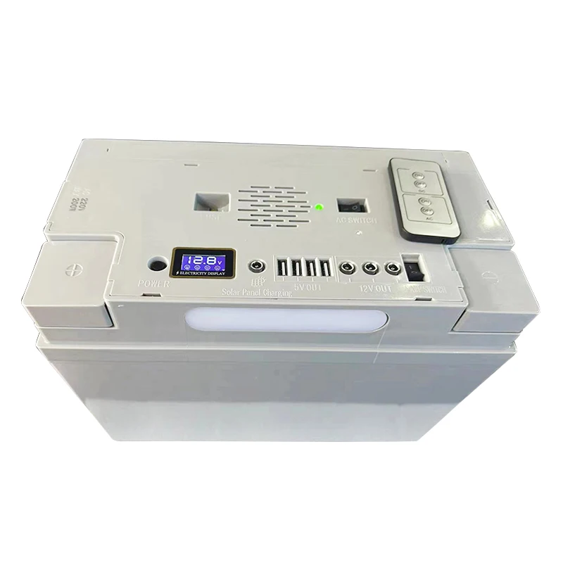 Deep Cycle Sealed Solar Panel Charged 12V 65ah LCD Voltage Display Portable Rechargeable Lead Acid Battery