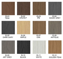 24mm hight quality wood look coextruded co-extruded wpc decking