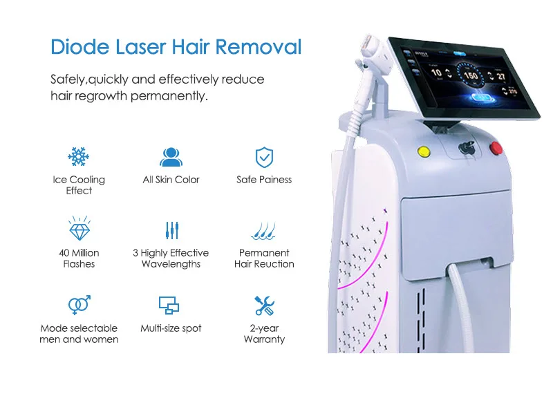 IVYLASER IVYFLY SPI X1 808nm 1000w us coherent bar permanent diode laser hair removal machine
