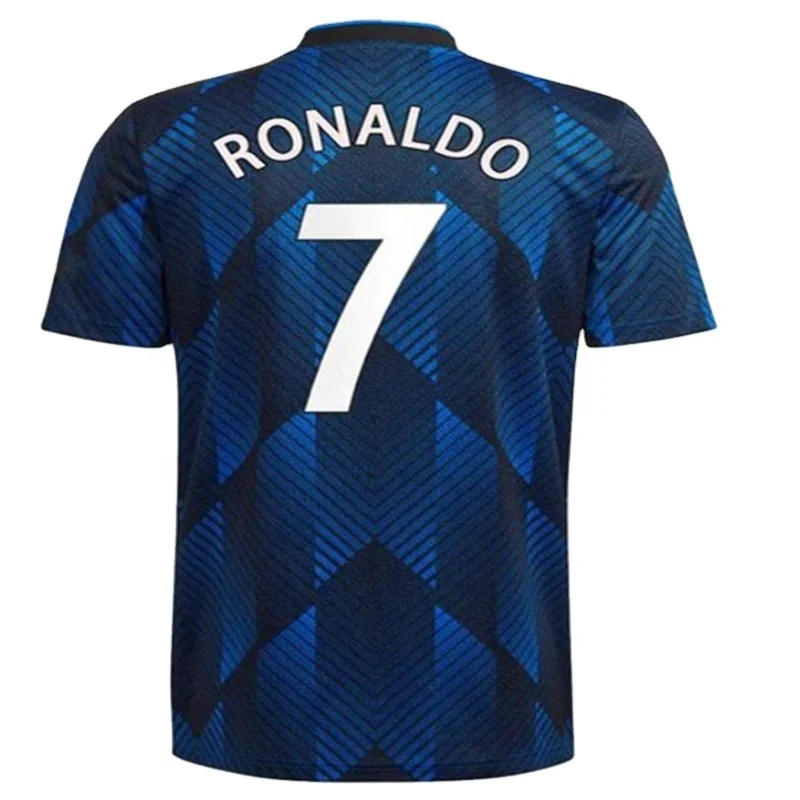 Wholesale Blank #7 Ronaldo Soccer Shirts Hot Sale Man Thailand Quality Ronaldo United Soccer Jersey