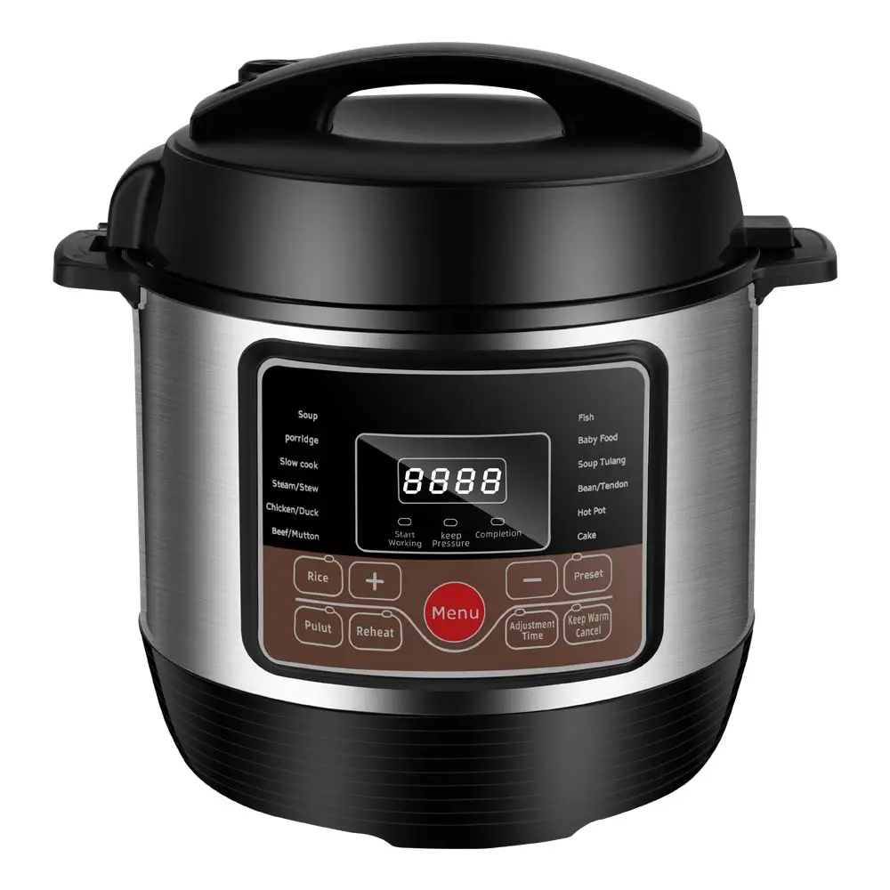 Electric Pressure Cooker 1000W 220V 14-in-1 Programmable Multifunctional Pressure Cooker Stainless Steel Pot